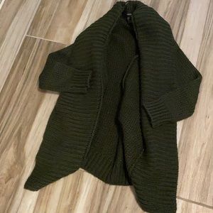 Olive green Knitted cardigan